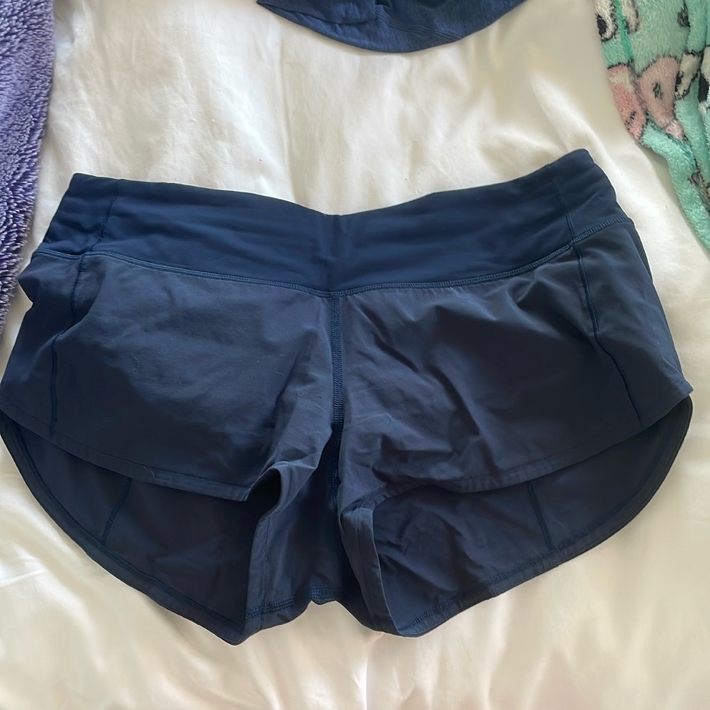 Navy Lululemon shorts